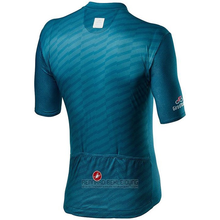 2020 Fahrradbekleidung Giro d'Italia Azurblau Trikot Kurzarm und Tragerhose